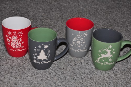 Set merry christmas mugs - 4,