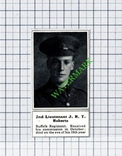 2nd Lt JRT Roberts Suffolk