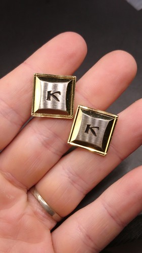 Vintage french gold tone - french, "k"