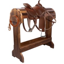 DigNew Large Wood Saddle Rack
