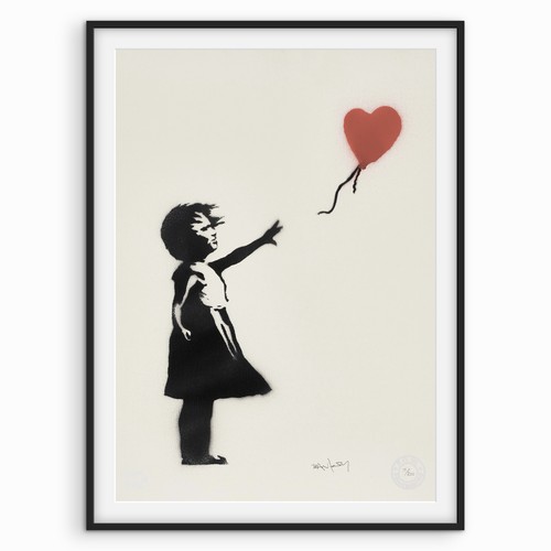 Banksy girl with red - -, balloon