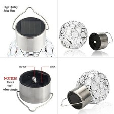 Solar Hollow Ball Light Colorful Small Ball Chandelier Decorative Hanging Lamp