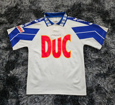 AJ Auxerre 1995/1996 Vintage Match Worn #7 Uhlsport Rare Home Shirt - Medium