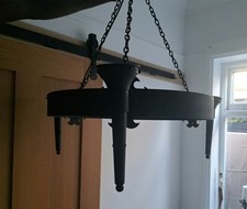 Wrought Iron Gothic Medieval Style Electric Ceiling Light Chandelier