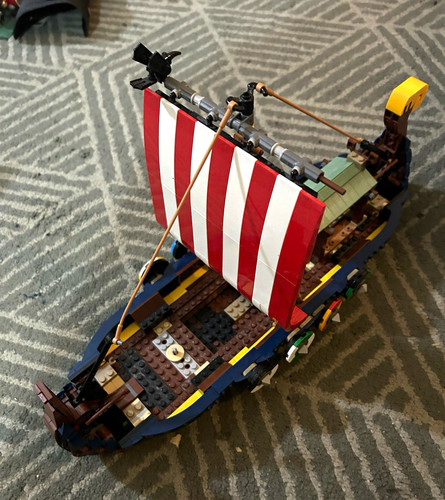 Lego viking longship - lego, boat