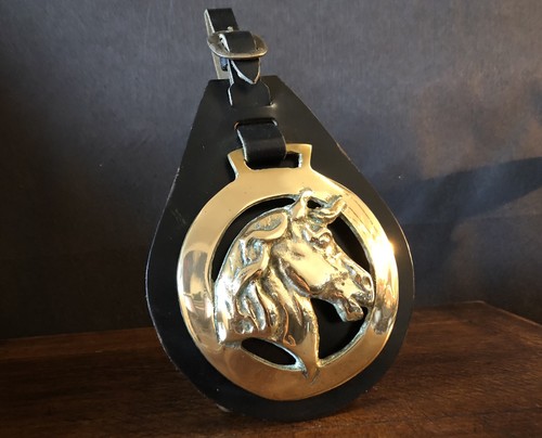 Large horse brass horses - brass, a