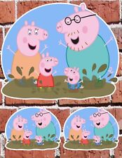 PEPPA PIG FAMILY 7" and 3"
