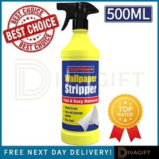 WALLPAPER STRIPPER REMOVER FAST ACTING EASY REMOVER LIQUID SPRAY 500ML RAPIDE 