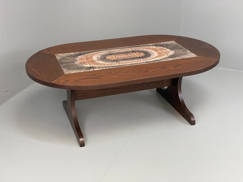 Vintage coffee table tile - table,