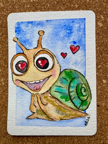 Original aceo painting - original,