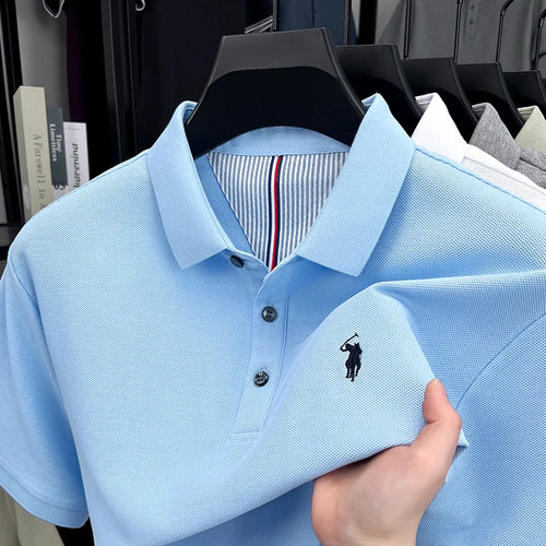 Men cotton polo - polo, pony