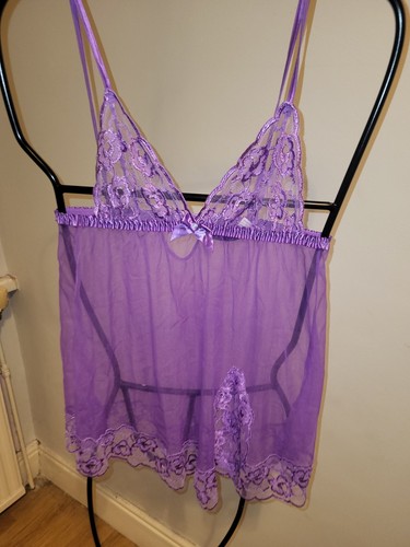 Chemise baby doll purple - chemise,