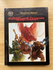 AD&D Monstrous Manual  TSR 2140 Hardback Black Cover Advanced Dungeons & Dragons