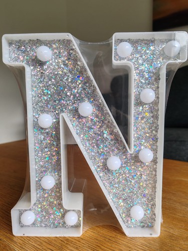 Led light marquee letter n - light, up