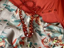 Kaliko Shift Dress With Cardigan Size 14