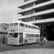 6cm x 6cm negative with copyright: Blue Ensign, Doncaster Fleetline PDT497E