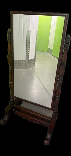 Victorian mahogany cheval - mahogany,
