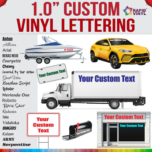 Inch custom vinyl lettering - inch,