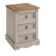Corona Bedside Cabinet Grey