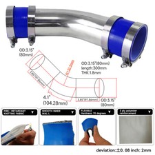 45 degree 80mm 3.15" Aluminum