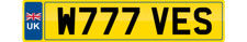 WIVES Private number plate cherished registration personal reg W777 VES car reg