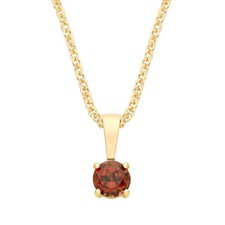 9ct Yellow Gold Natural Garnet
