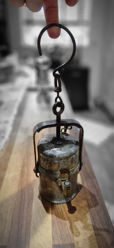 Antique wolf carbide miner - carbide, miner’s
