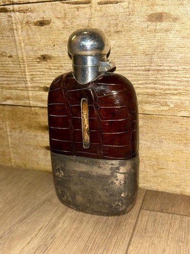 Antique brown leather cladded - antique,