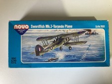 Novo 1:72 Swordfish Mk.I Torpedo Plane model kit, complete, sealed bags