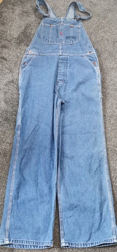 Mens denim dungarees - mens, size