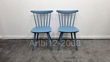 John Lewis Spindle Dining Chair. Set of 2, Blue RRP£279 (5240)
