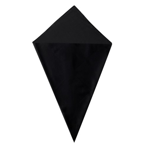 Plain black bandana cotton - plain,