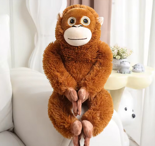 Cartoon gorilla plush toy - cartoon,