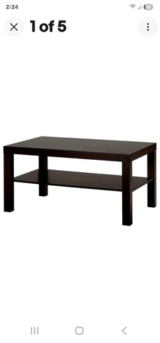 Ikea lack black end table - end,