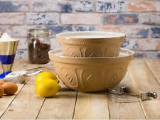 Earthenware Cane Mixing Bowl Mix Kitchen Salad Bowls Baking Kneading Bowl