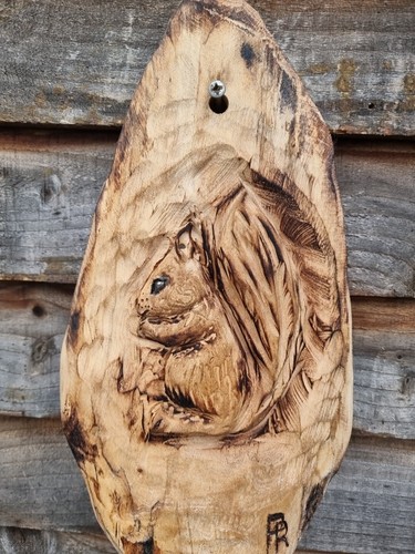 Chainsaw carving squirrel - of,