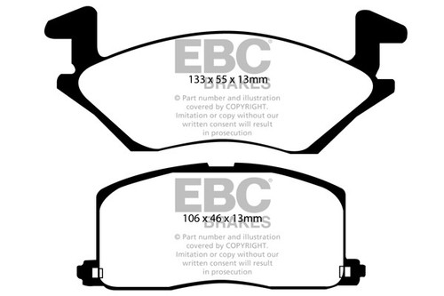 Ebc ultimax front brake pads - ebc,