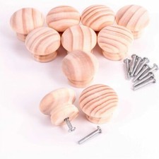 Pine Wooden Knobs With Insert