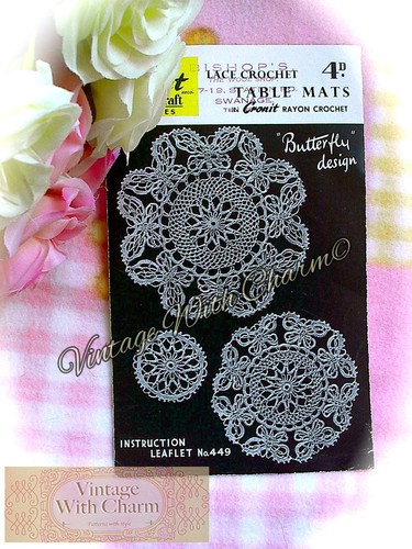 Vintage 1940s crochet pattern - vintage,