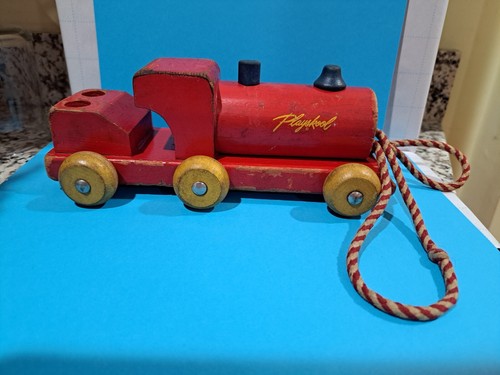 Vintage playskool wood train - playskool,