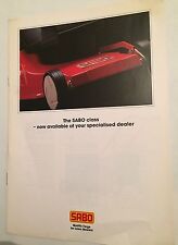 SABO Quality Forge Lawn Mowers Original 1980s Vintage Sales Brochure