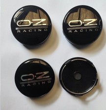 4x OZ O.Z Alloy Wheel Hub Centre Cap Set of 4 Center Caps 60mm Black Silver
