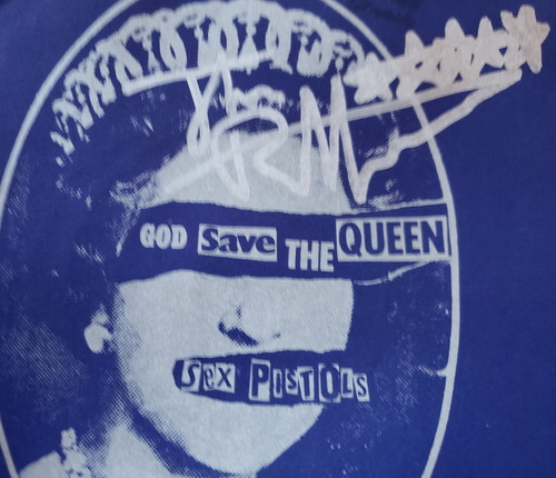 Johnny rotten hand signed - johnny,