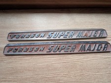 Fordson Vintage Super Major Farm Tractor Badges Original Genuine