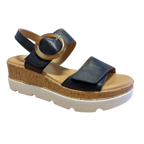 Lotus cammie navy wedge - lotus,