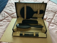 Vintage ebony vanity set - ebony,