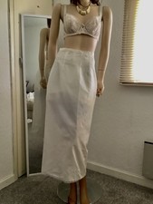 Vtg Spinney White Stiff Rustly
