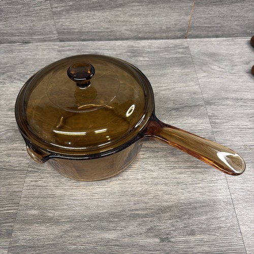 Vision corning amber - amber, saucepan