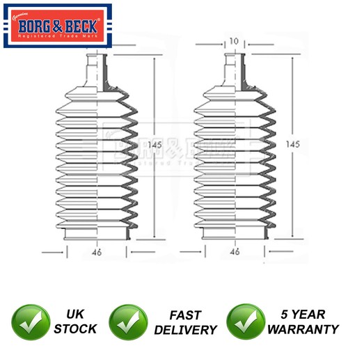 Steering rack boot set - steering, front
