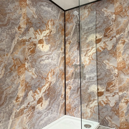 Mixed stone 1000mm wide shower - mixed,